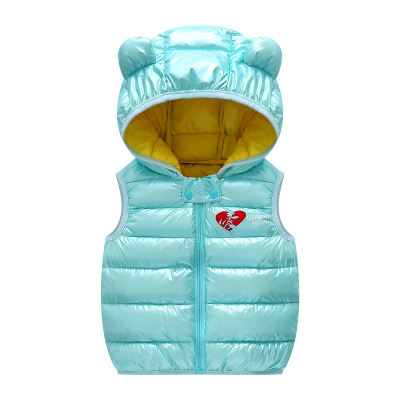 Teddy Hood Puffer Vest