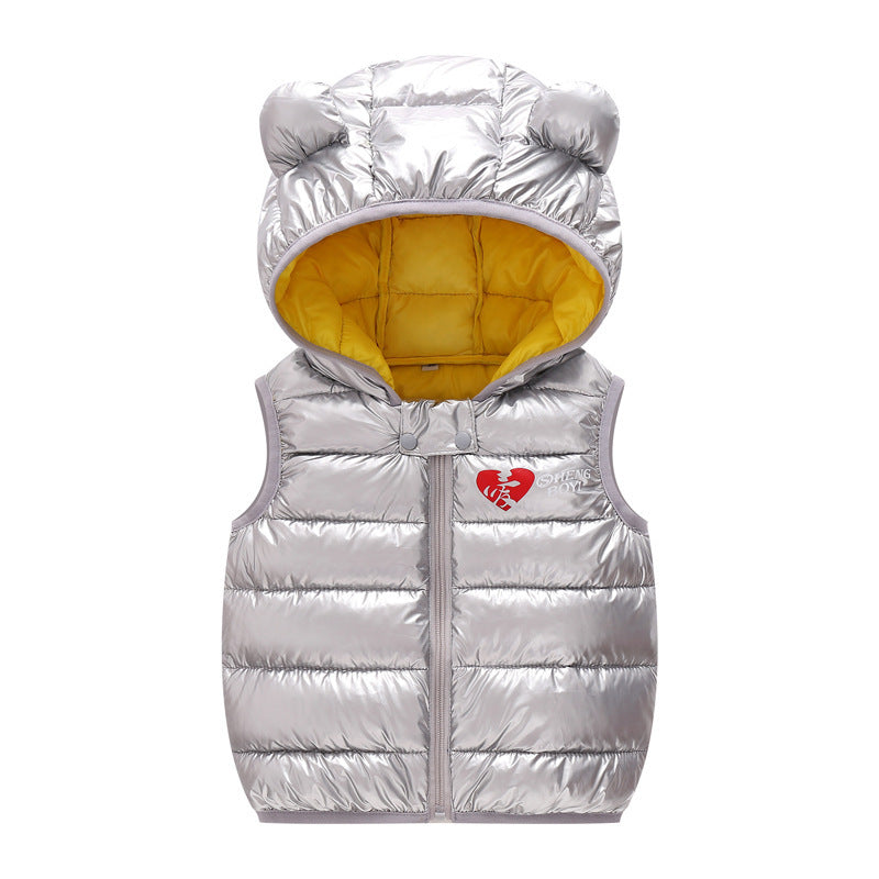 Teddy Hood Puffer Vest