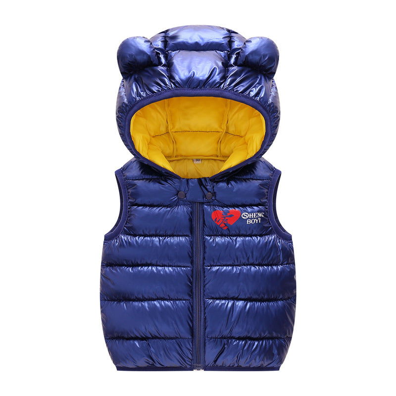 Teddy Hood Puffer Vest