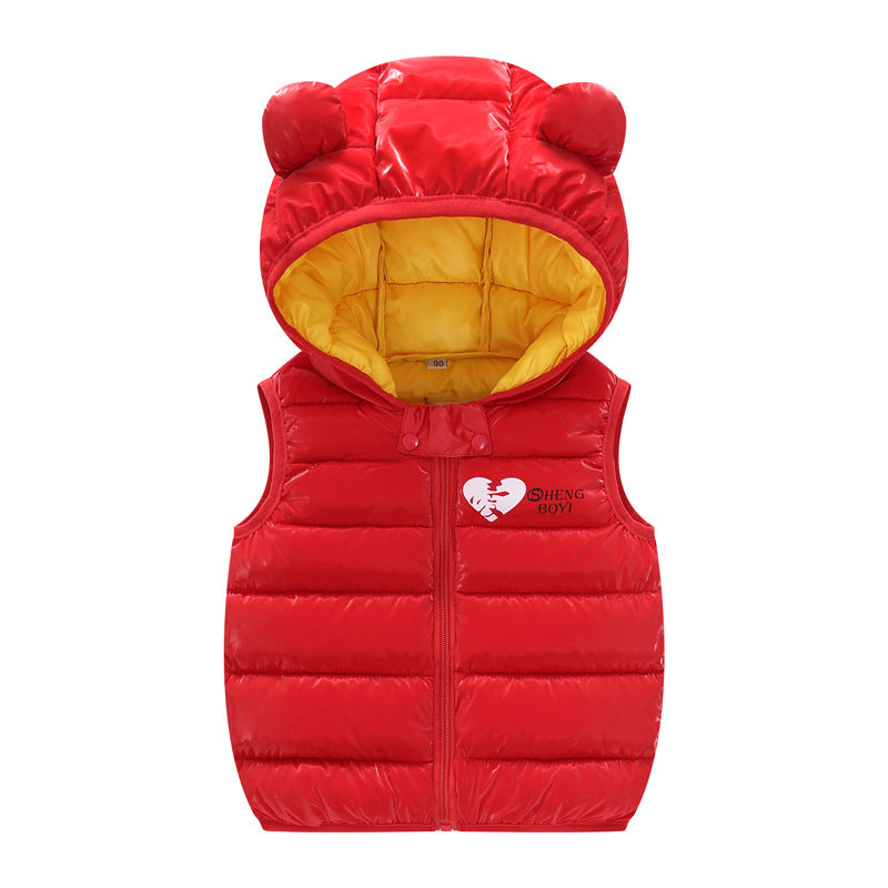 Teddy Hood Puffer Vest