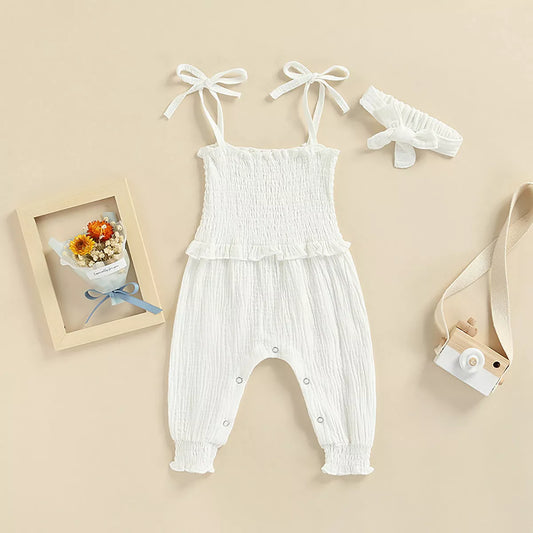 Sleeveless Jumpsuit with Headband